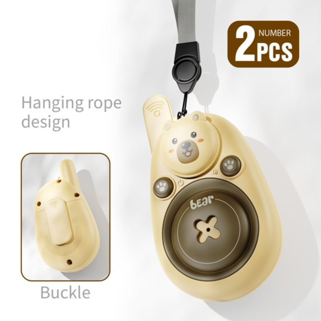 Kids Walkie Talkies Bear Theme 2pcs