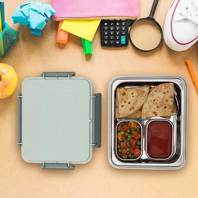 Square Steel Insulated Lunch Box