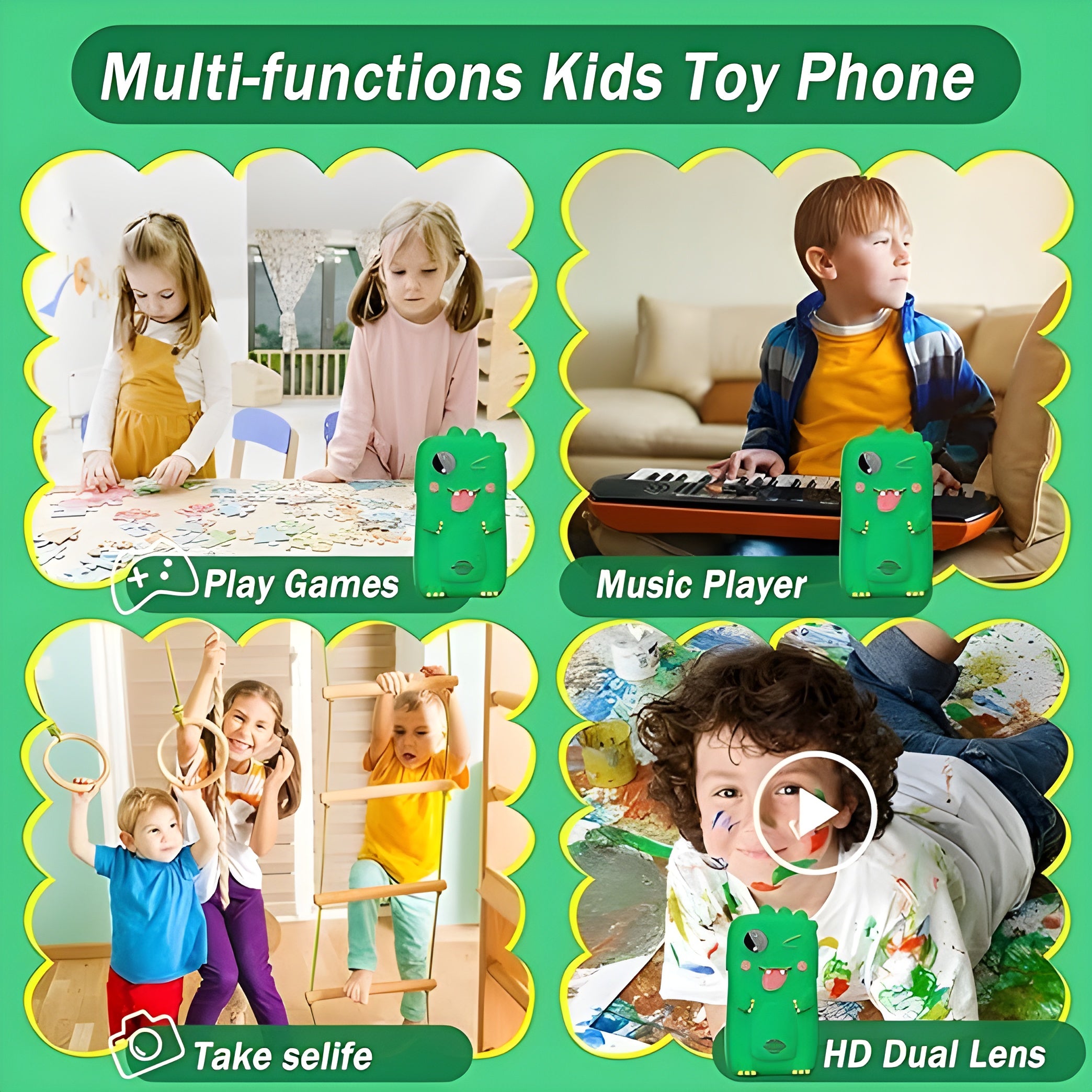 Kids Smartphone Toy with MP3 Music Player & Dual Camera