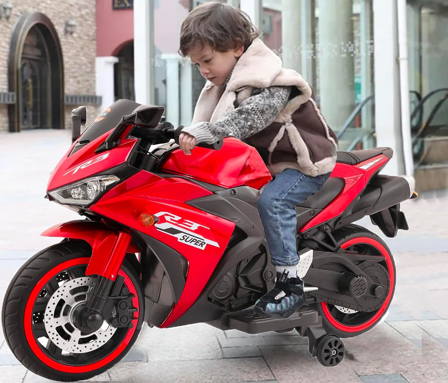 R3 Bike with Rechargeable Battery Operated Ride on Bike For Kids