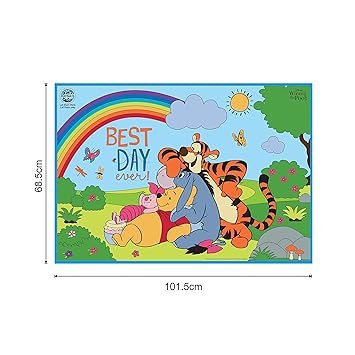 My Coloring Mat Winnie the Pooh | DIY Kit for Kids Big Size Mat 40 x 27 inches