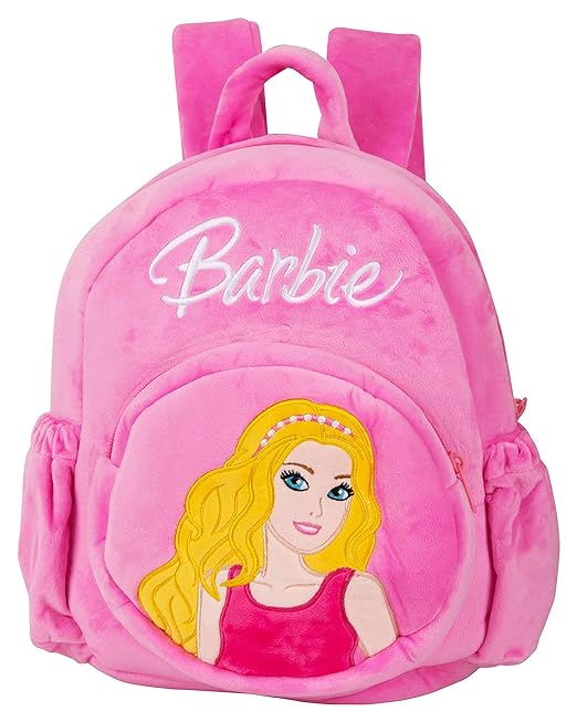 Barbie Soft School Bag, For Kids (Pink) (Age Group :2-5 yrs)