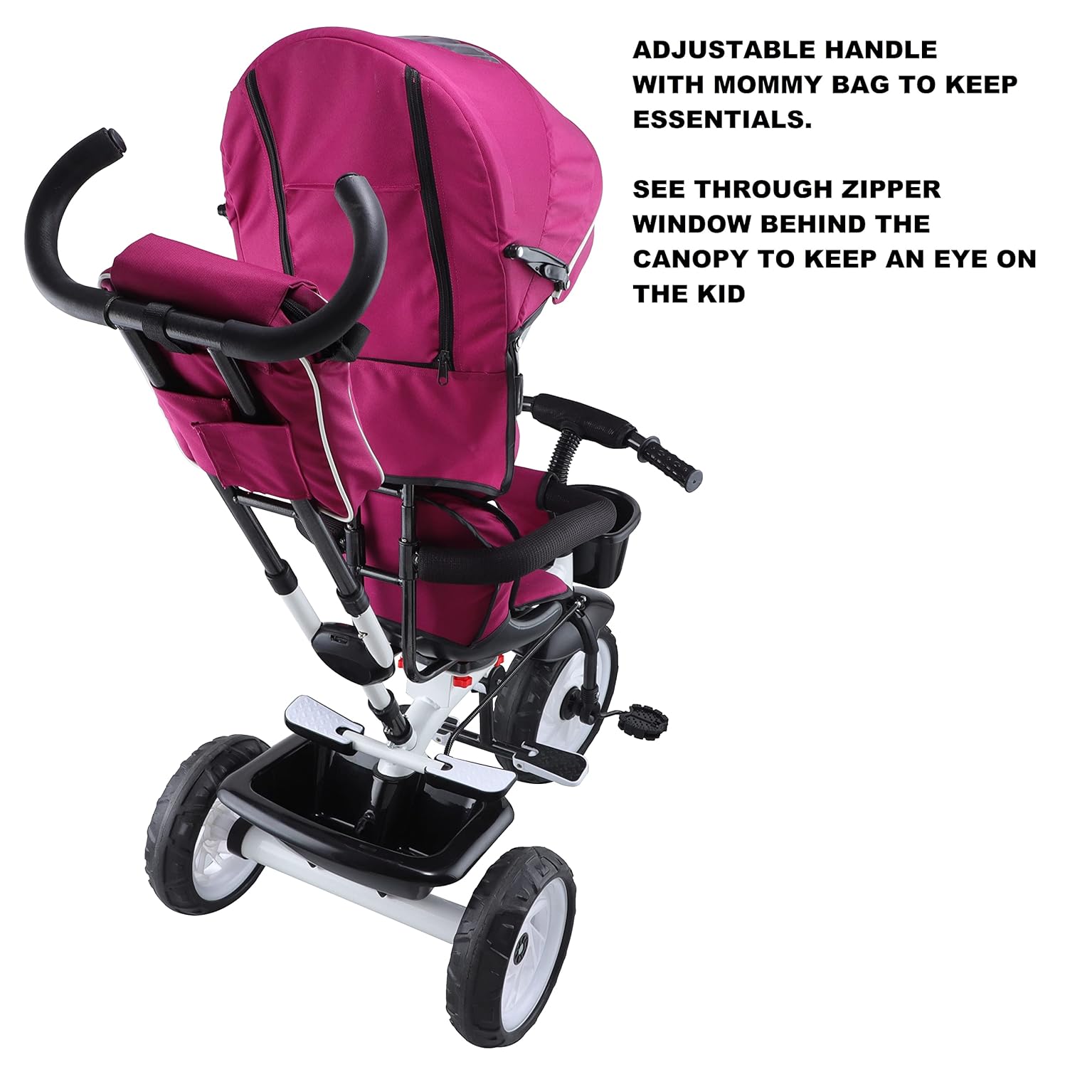 555 4 in 1 Reversible Tricycle for Kids Toddler