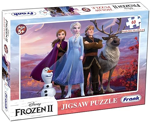 Frank Disney Frozen 2 Puzzle - 60 Piece Jigsaw Puzzle for Kids for Age 5 Years Old and Above