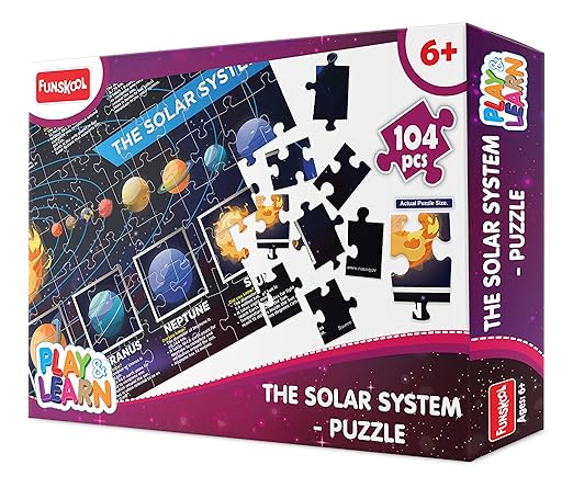 Play & Learn Play & Learn-Solar System,Educational,104 Pieces,Puzzle,for 6 Year Old Kids and Above,Toy