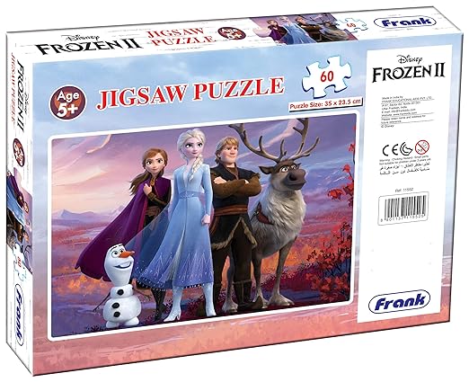 Frank Disney Frozen 2 Puzzle - 60 Piece Jigsaw Puzzle for Kids for Age 5 Years Old and Above