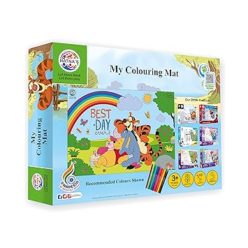 My Coloring Mat Winnie the Pooh | DIY Kit for Kids Big Size Mat 40 x 27 inches