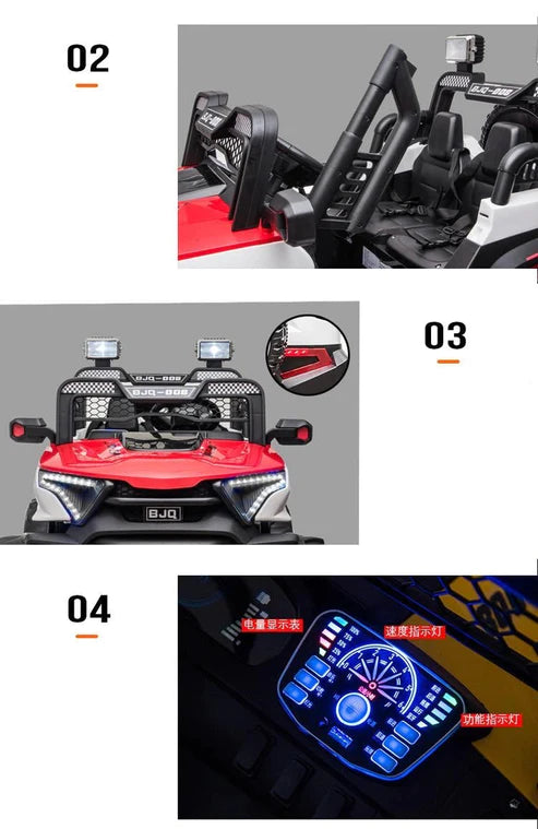 BJQ-008 KIDS JUMBO JEEP High-end Children's off- road electric car and jeep up to 9 years kids