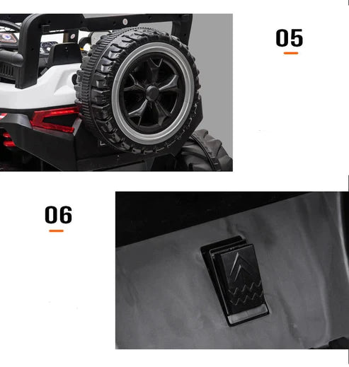 BJQ-008 KIDS JUMBO JEEP High-end Children's off- road electric car and jeep up to 9 years kids