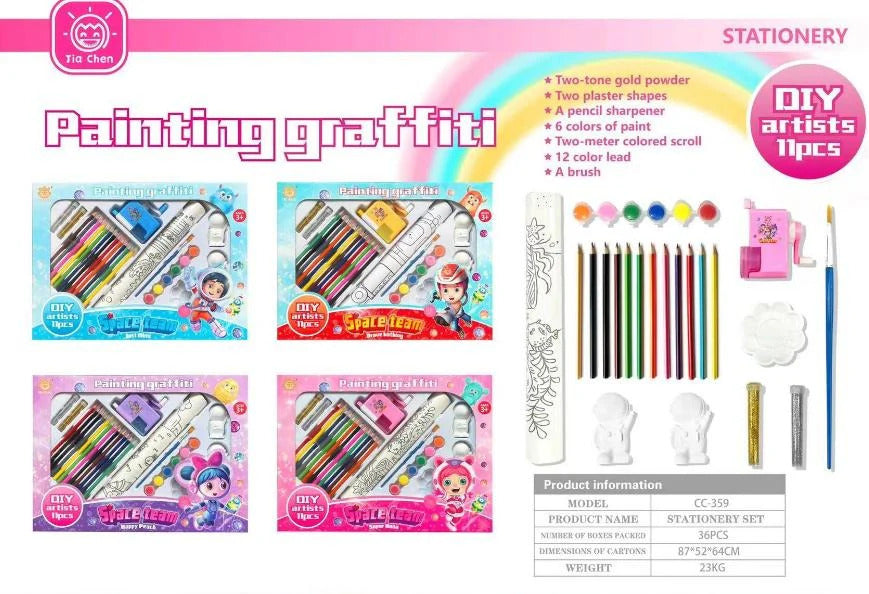 BUY PAINTING+11DIY ARTISTS  COMBO SET FOR KIDS