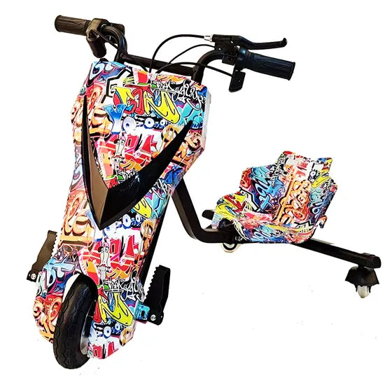 Kids Electric Drift Scooter – LED Light-Up Ride