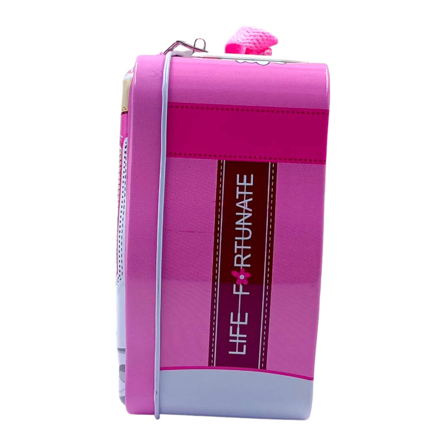 Shoes Theme Piggy Bank with Lock and Key Pink & Blue