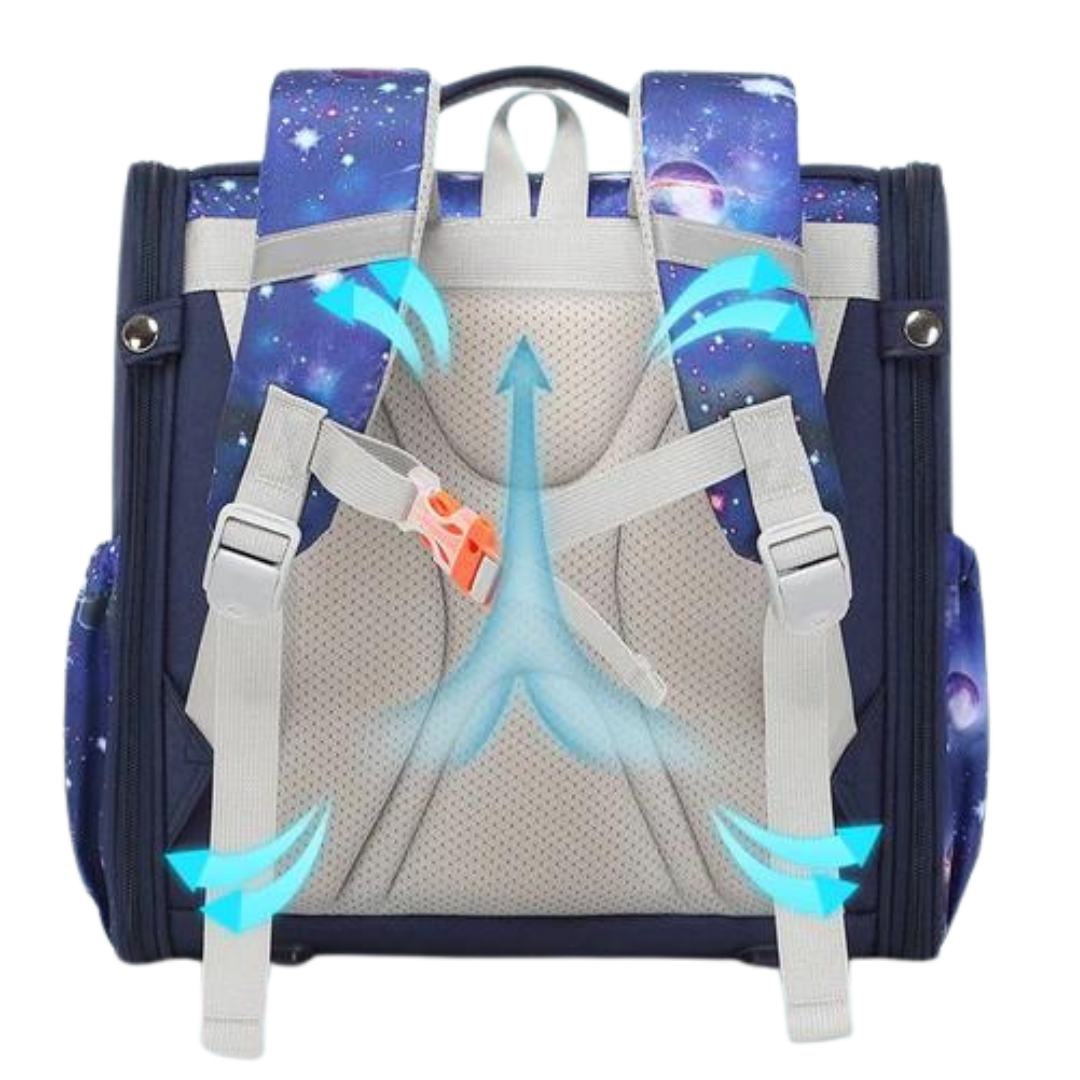 Unicorn Theme Fully Open Design Backpack for Kids