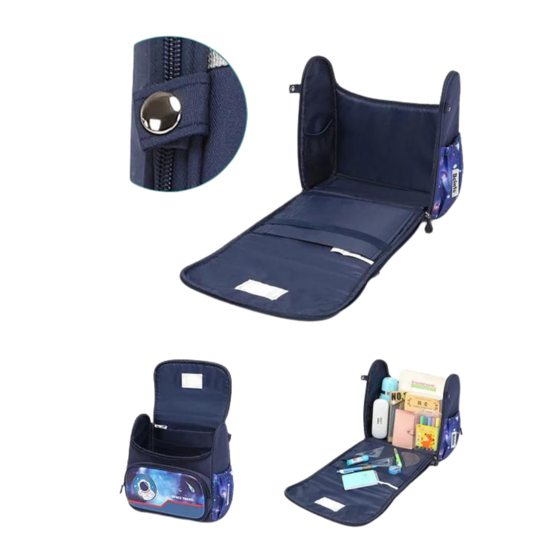 Unicorn Theme Fully Open Design Backpack for Kids