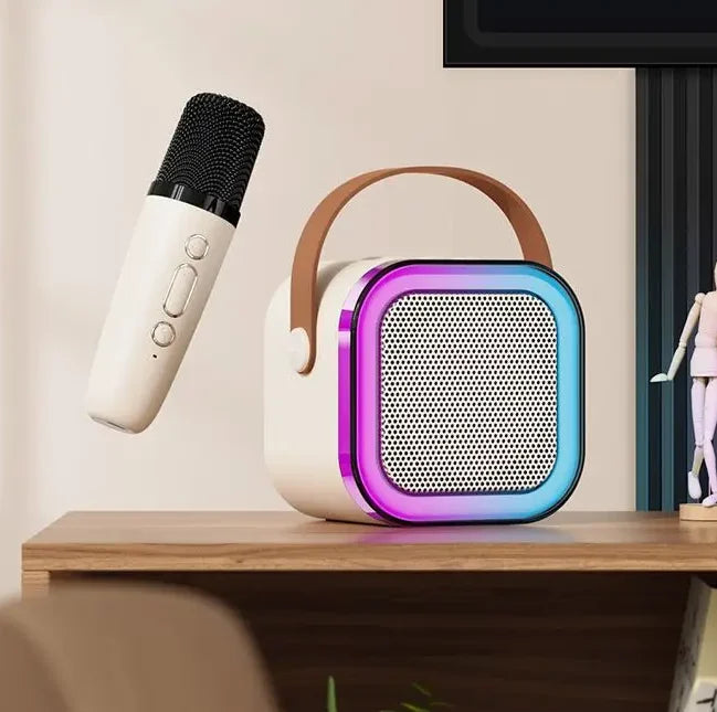 Colorful Bluetooth Karaoke Speaker for Kids with Wireless Mic