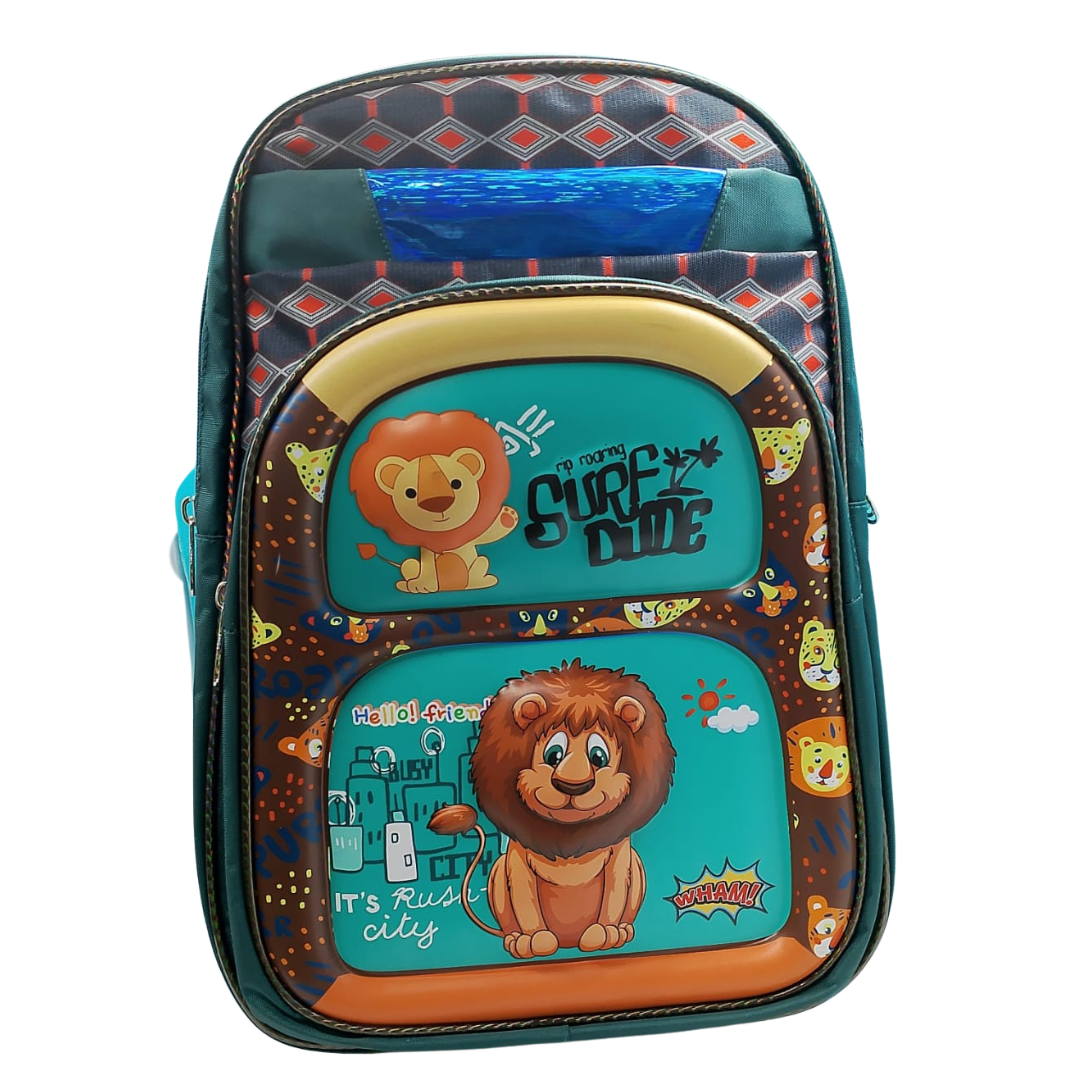 Lion 3D Printed Trolley School Bag