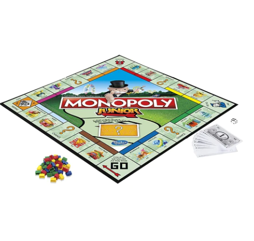 बच्चों के लिए जूनियर मोनोपोली बोर्ड गेम