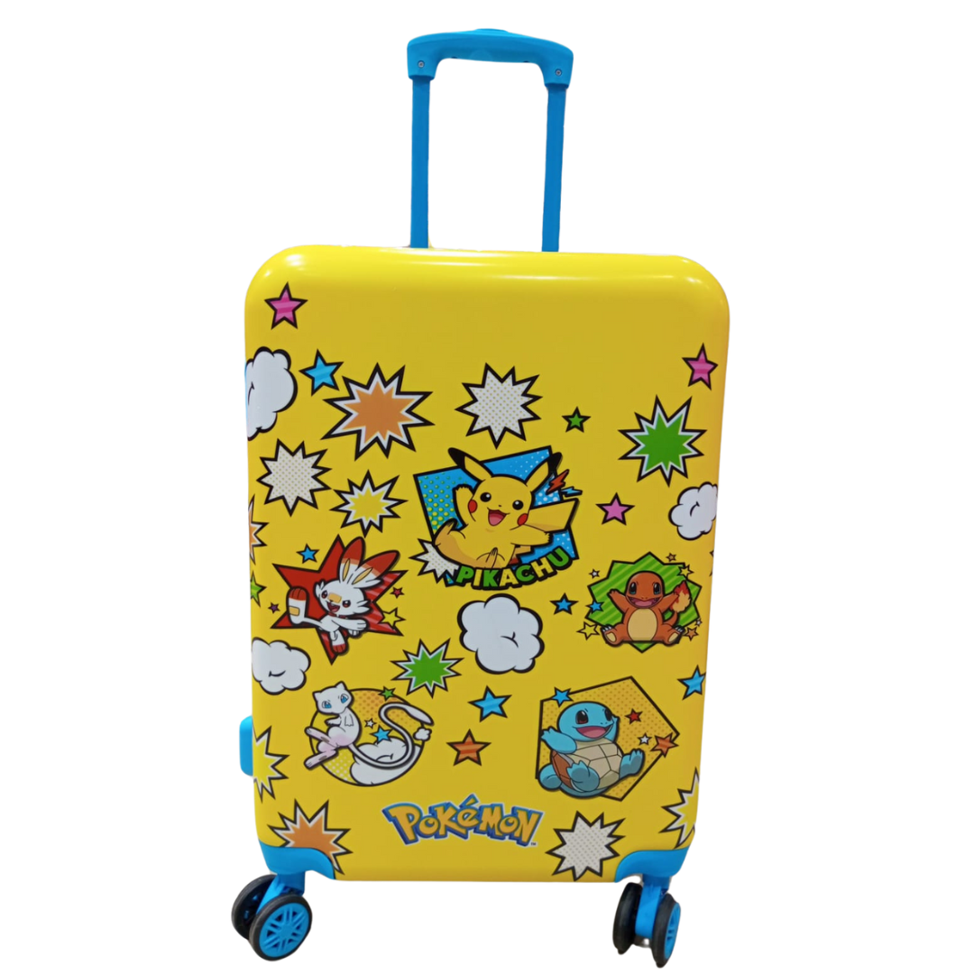 Pikachu Printed Kids Trolley Bag 56 cm