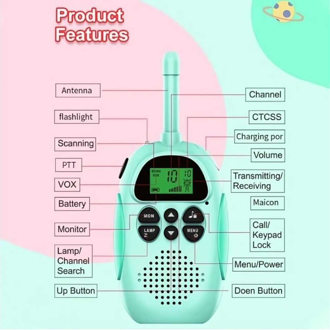 Kids walkie talkie ( Pack of 2 )