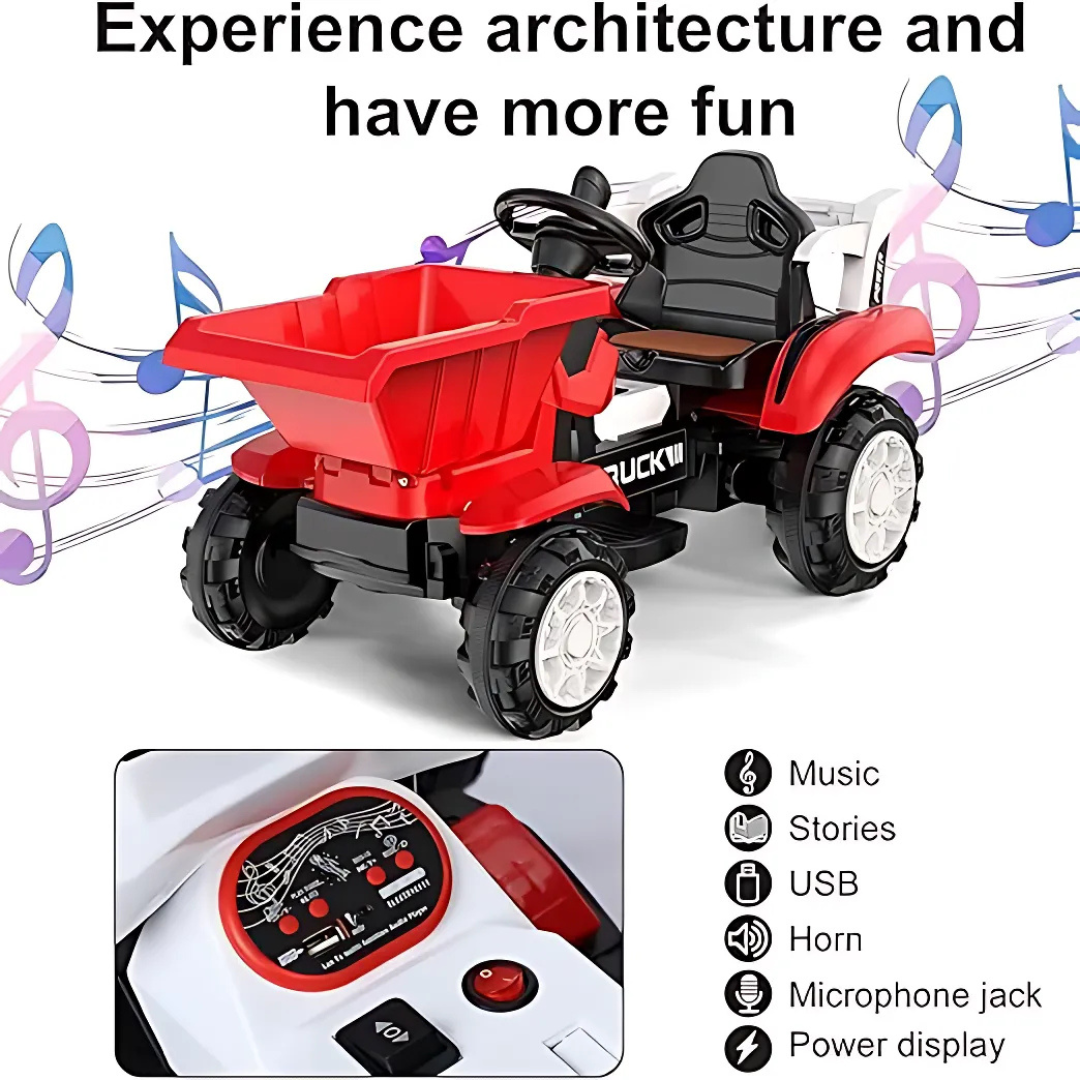 Electric Tractor for Kids- Ride on Dumper