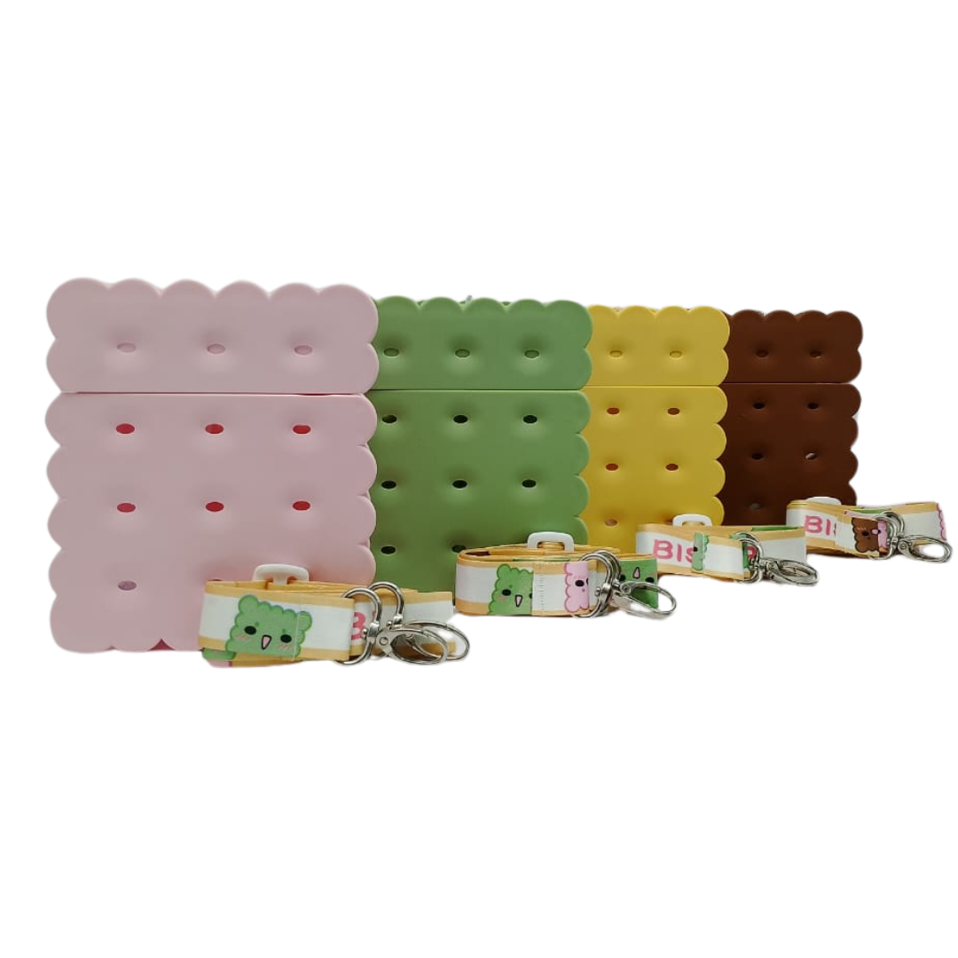 380ML Cute Water Bottles with Straws, Biscuits Shaped Water Bottle