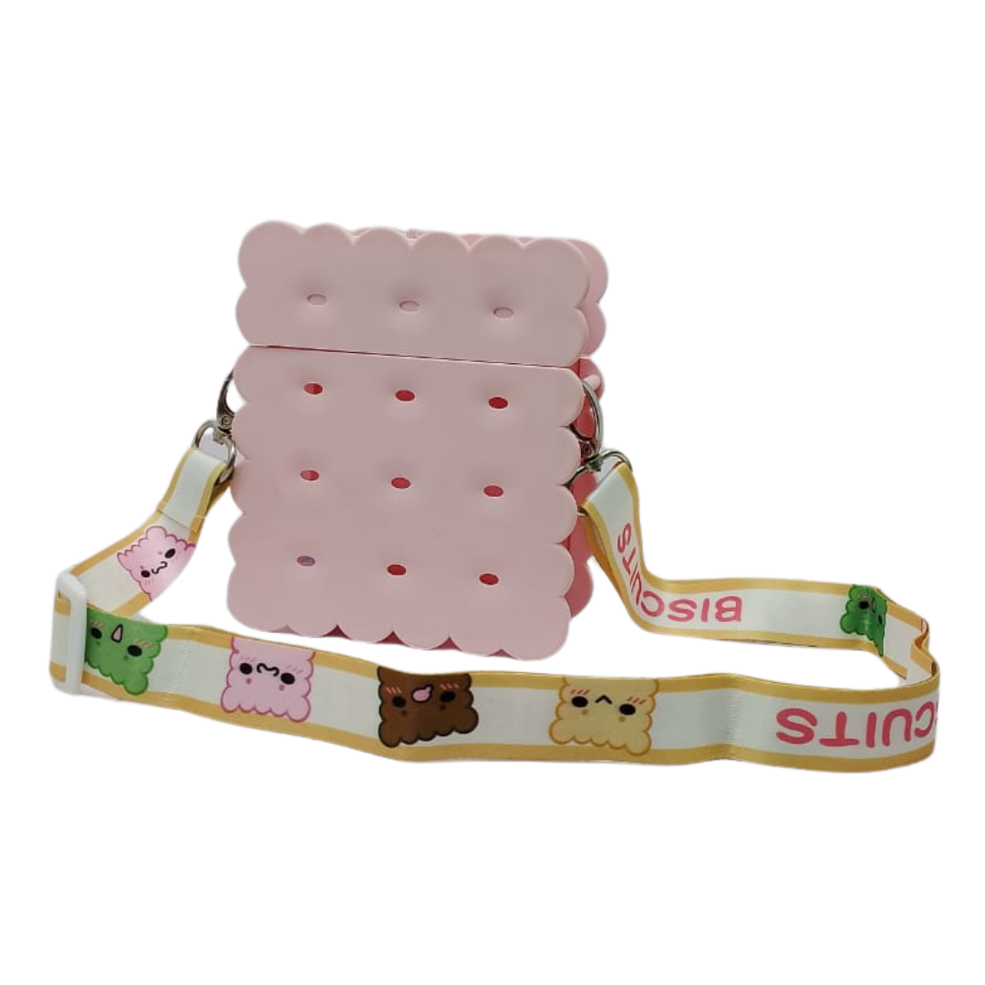 380ML Cute Water Bottles with Straws, Biscuits Shaped Water Bottle