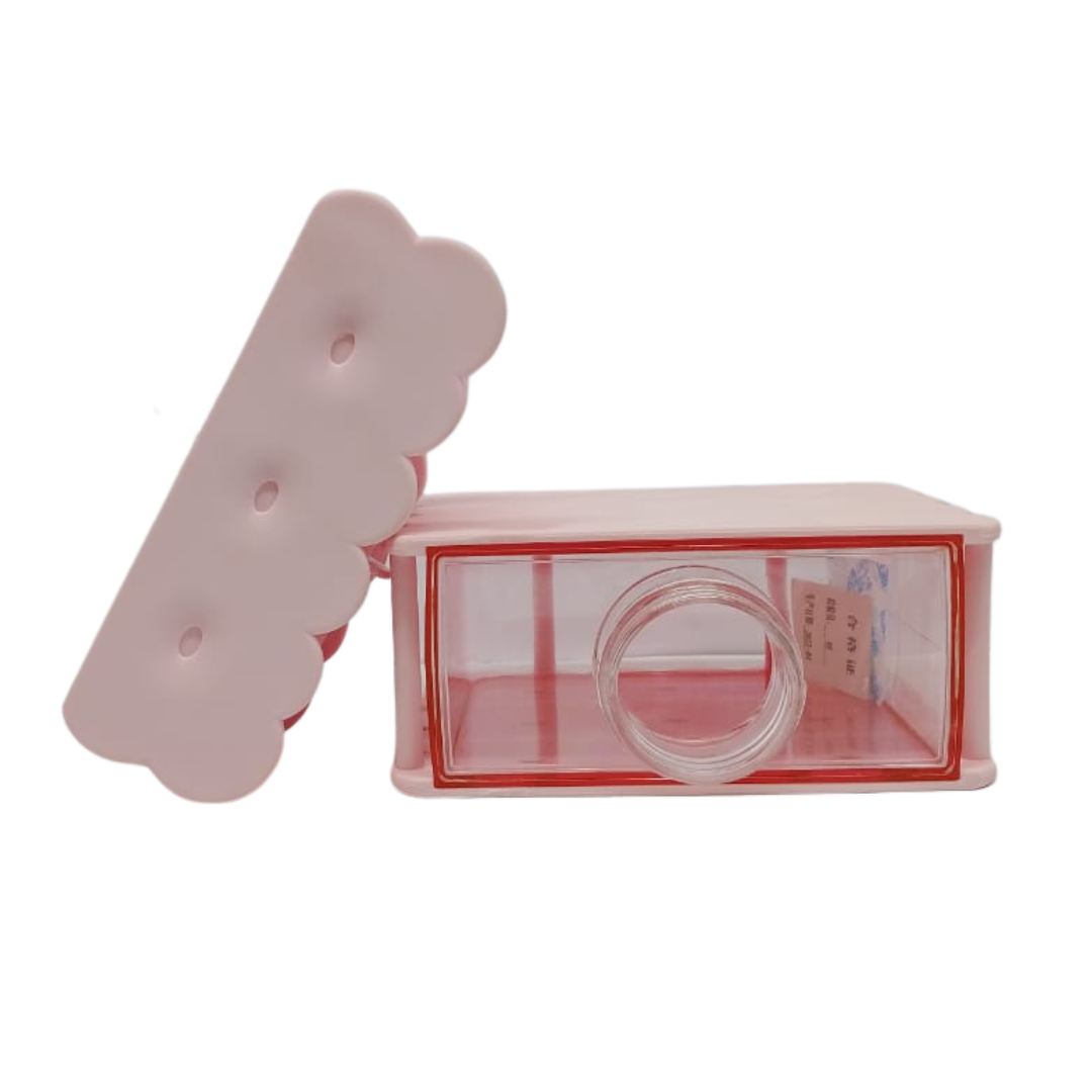 380ML Cute Water Bottles with Straws, Biscuits Shaped Water Bottle