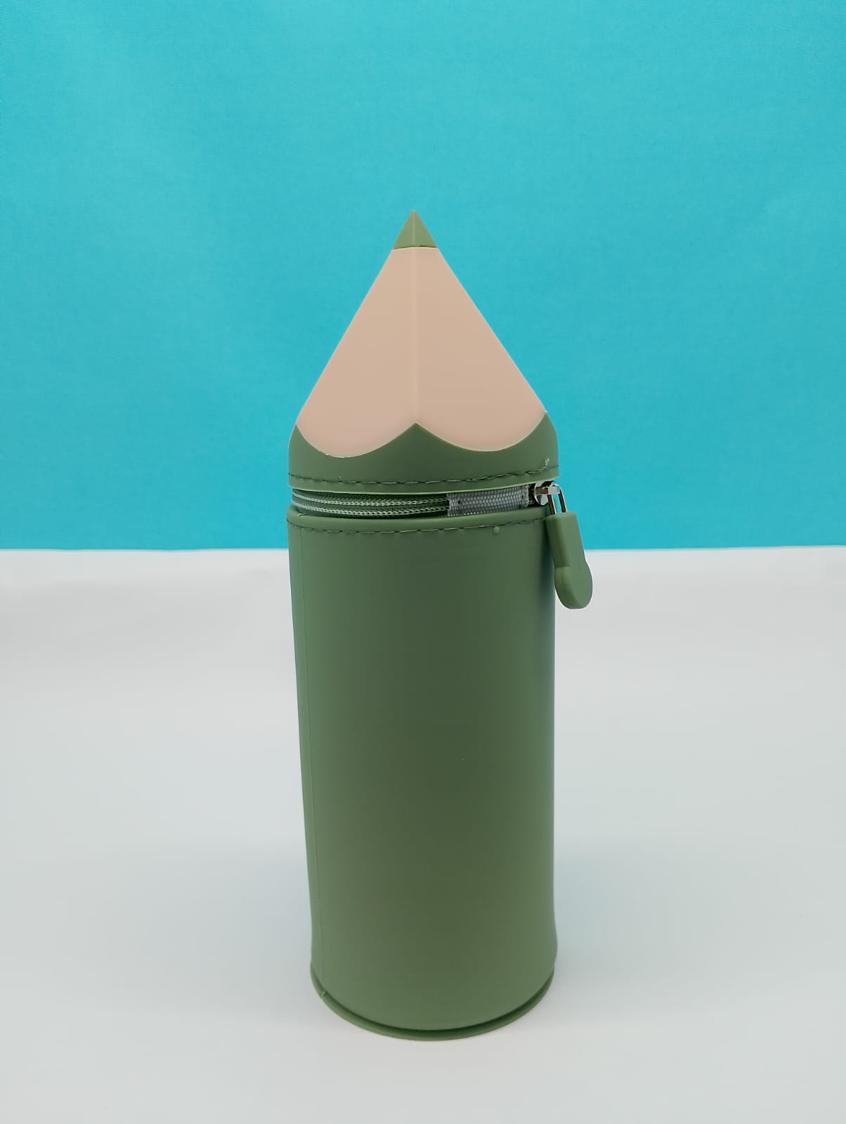 Cute Pen-Shaped Silicon Pencil Case