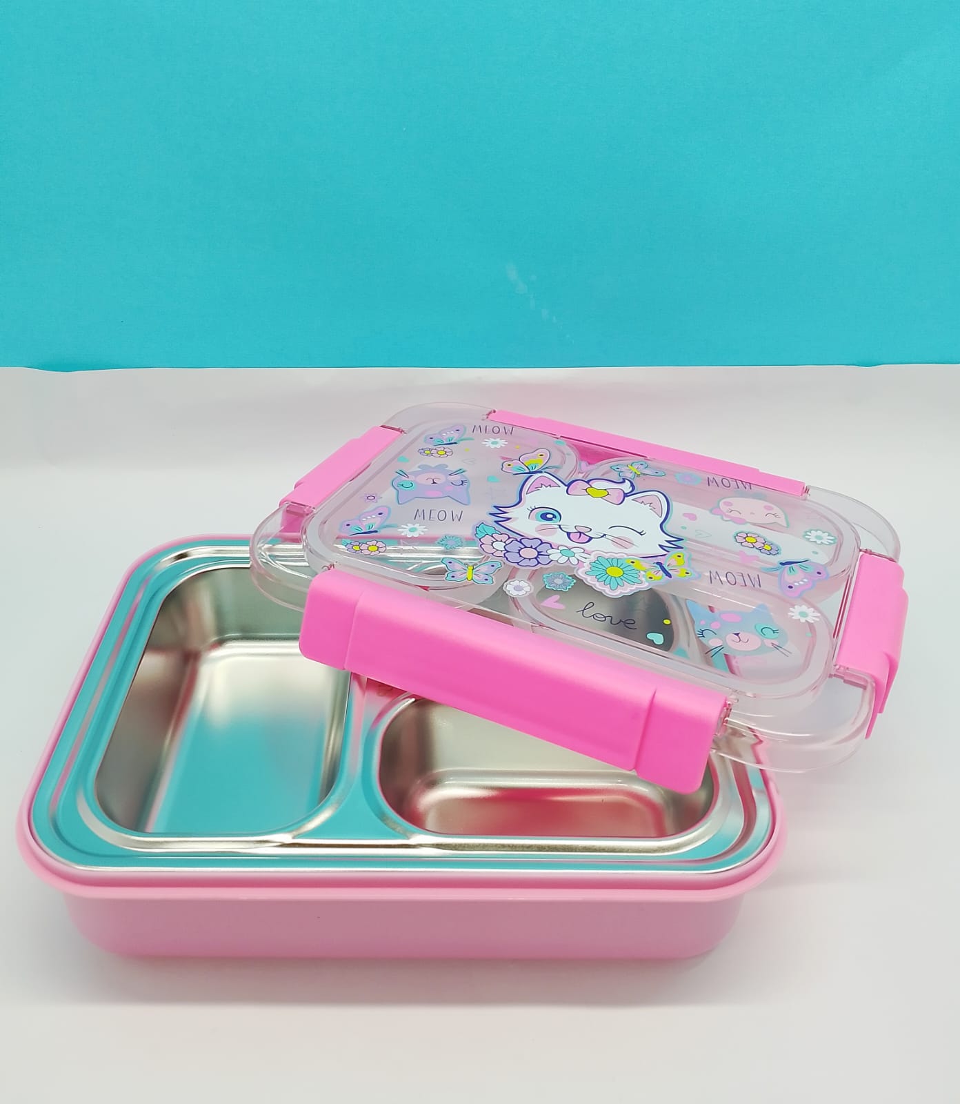 Purrfect Kitty Stainless Steel Bento Box
