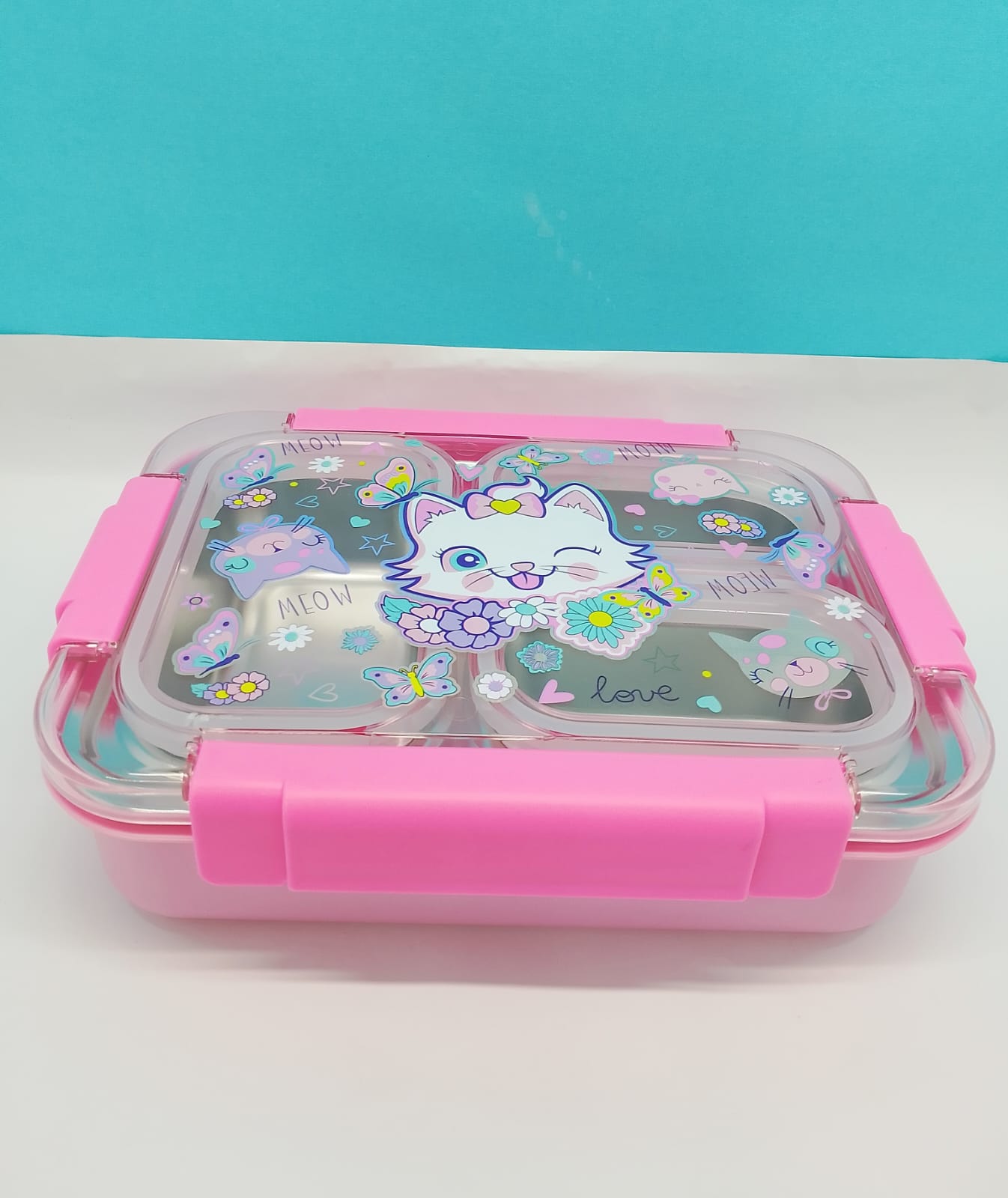 Purrfect Kitty Stainless Steel Bento Box