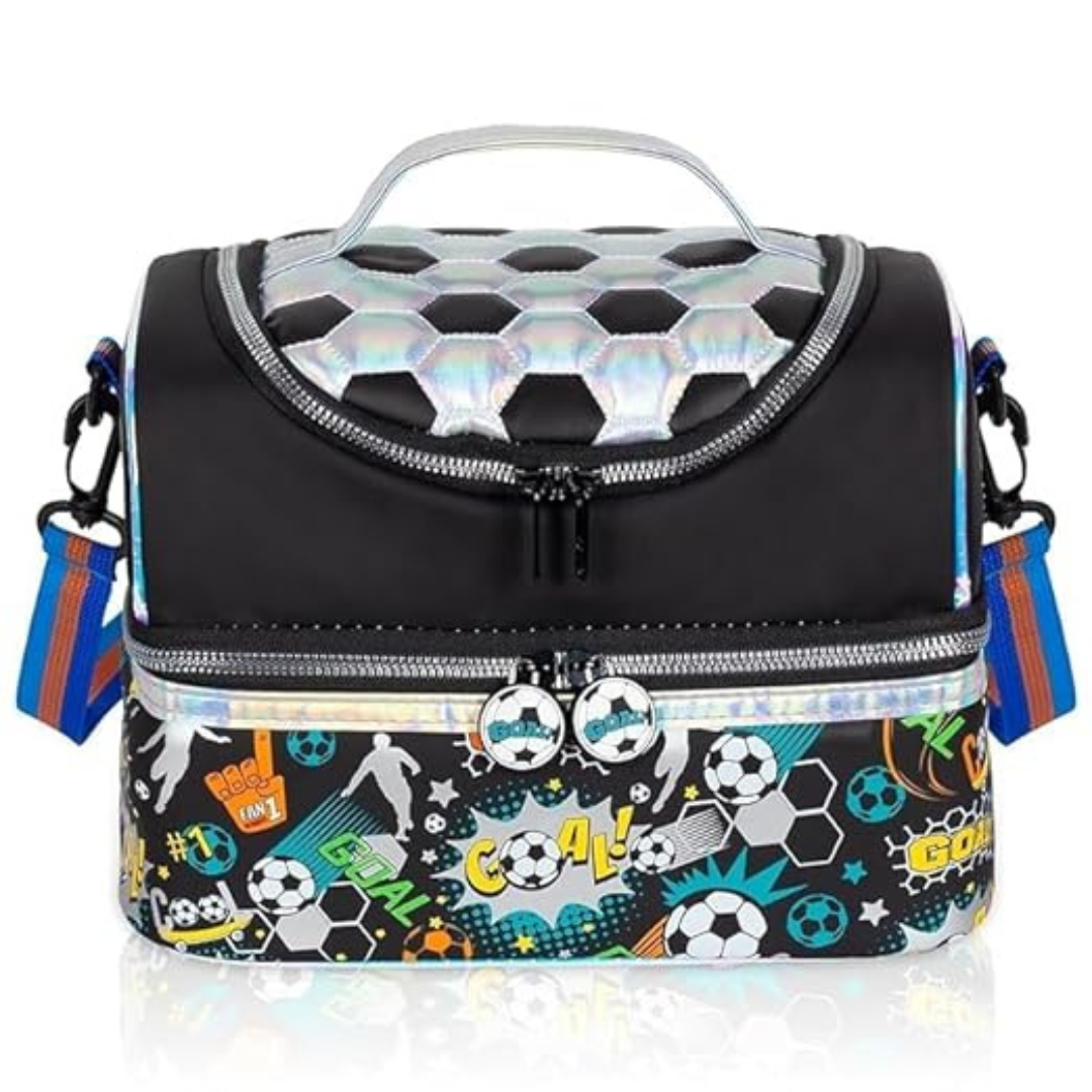 Kids  Insulated Lunch Box for Girls Boys,Toddler Travel bags With Strips