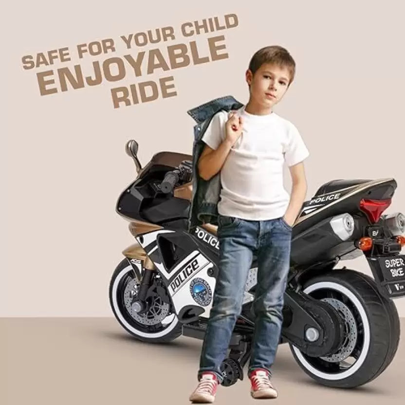 V10 Rechargeable Battery-Powered Kids Premium Ride-On Bike