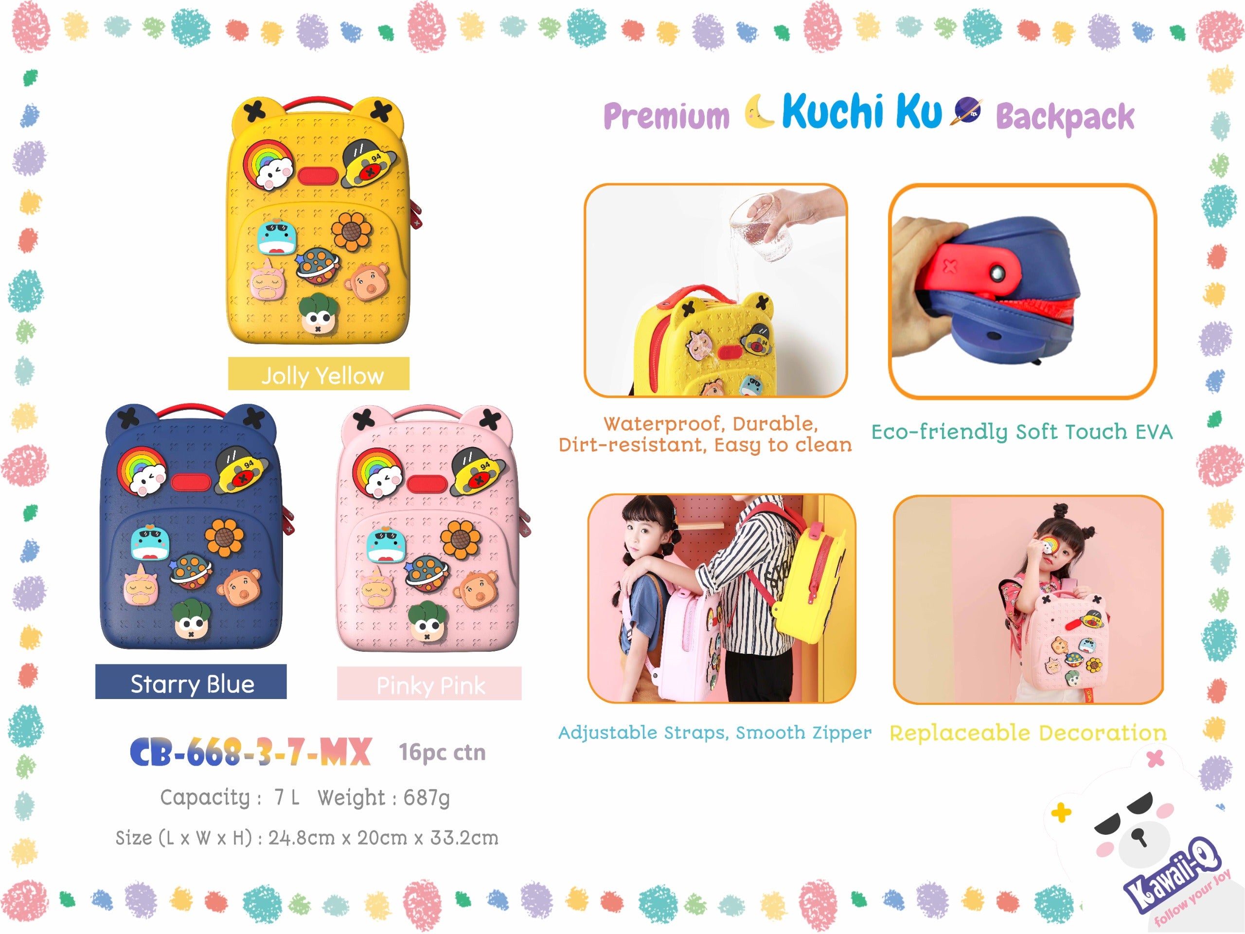 Trendy Silicon Kids Back Bag