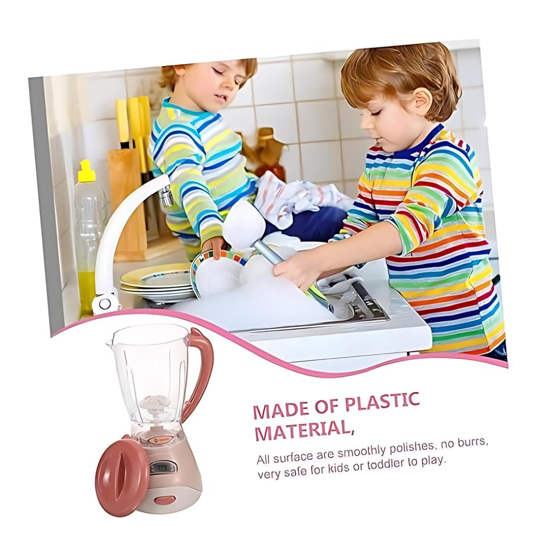 Kids Simulation Electric Toys Mini Juicer Kitchen Appliance Cartoon Plastic Child - Pack of 1 - Color May Vary