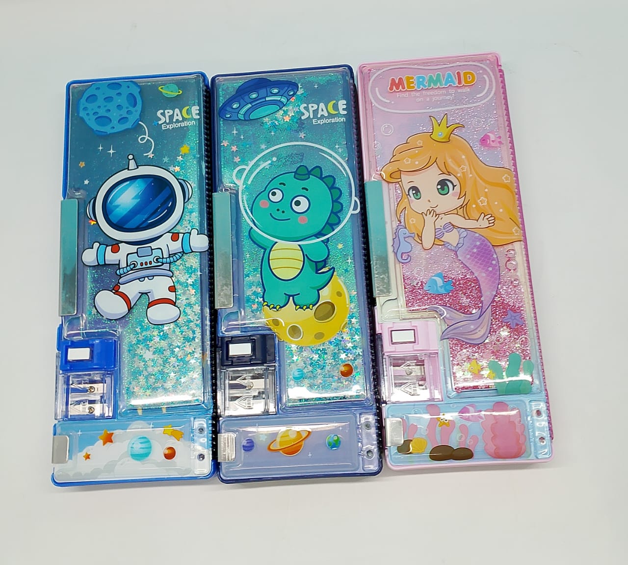 Space Print Geometry Box Blue