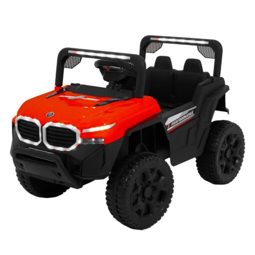 Electric Battery Operated Kids Jeep BMW Model Red Manual Driving Kids Jeep – 9111-Red
