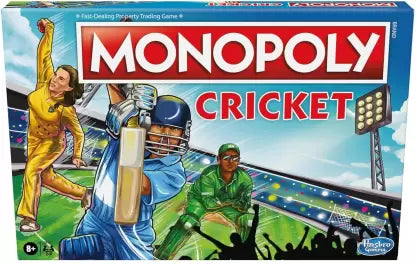Monopoly Cricket Themed Board Game | For Families and Kids | Ages 8+ | 2 to 6 Players Board Game Accessories Board Game