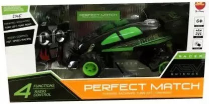 Racer Perfect Match Equation Vehicle 4 functions Radio Control Hot Speed Racing Car with Shocker Suspension  (black, green)