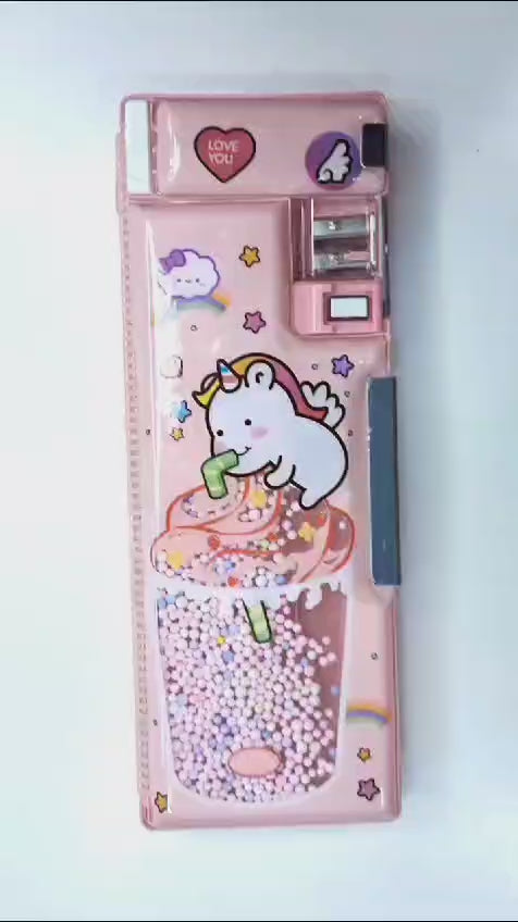 Crackles Magnetic Pencil Case with Sharpener