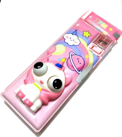 Unicorn Pop Eye Geometry  in 3D Squishy Form-pink